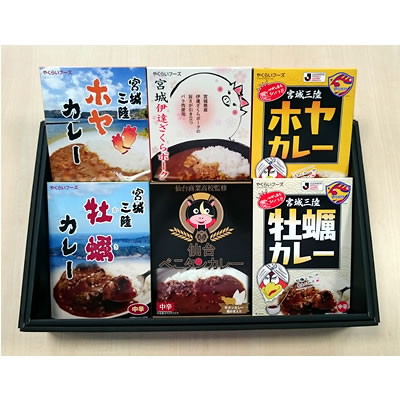 宮城ご当地カレー詰合せ(6個入)